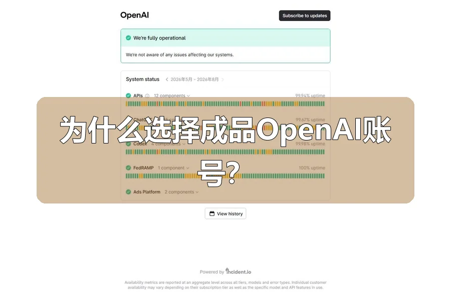 为什么选择成品OpenAI账号？
